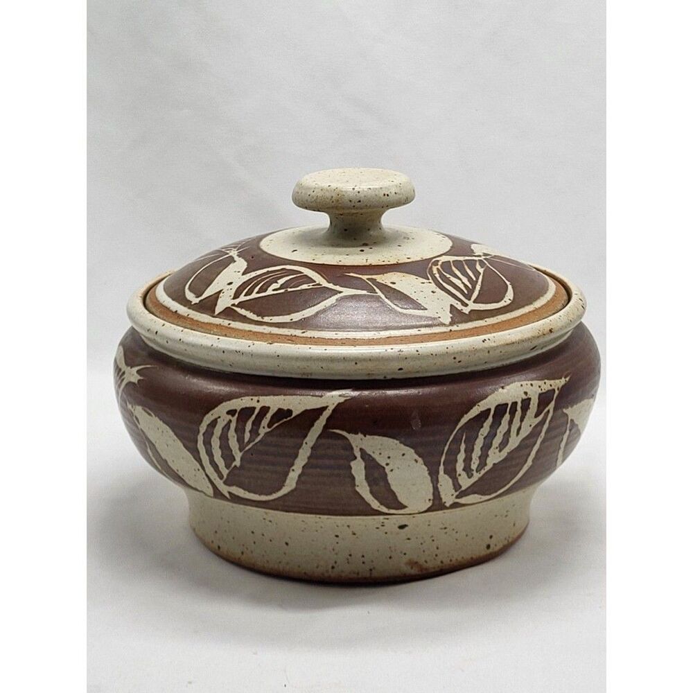 Studio Art MCM "Hashstreiter Studio" Stoneware Pottery Signed & Lidded